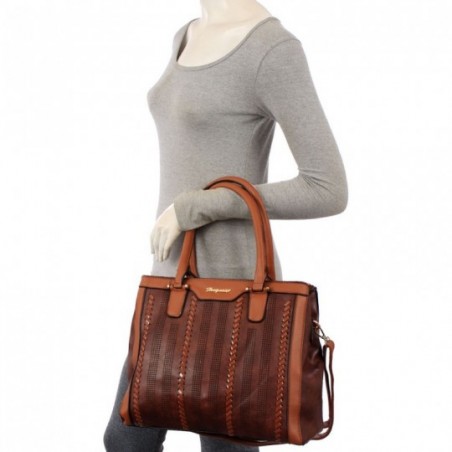 Bolsa Feminina Totem Com Vazados E Tressê
