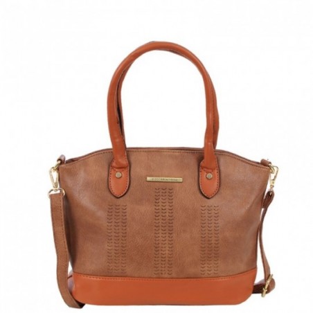 Bolsa Feminina Ombro Baguete Detalhes Vazados