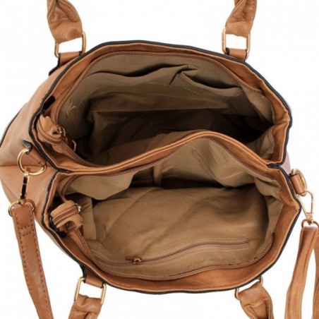 Bolsa Feminina Totem Detalhes Tachas Alto Relevo