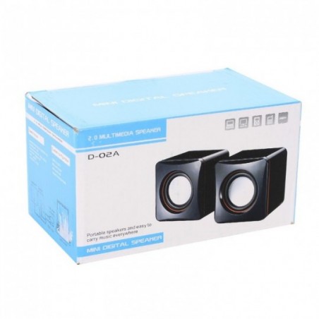 Caixinha Som Portátil Computador 5W P2 x USB