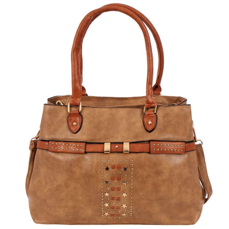 Bolsa Feminina Ombro Detalhes Metálicos