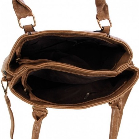 Bolsa Feminina Totem Alça Dupla Com Tachas E Tressê