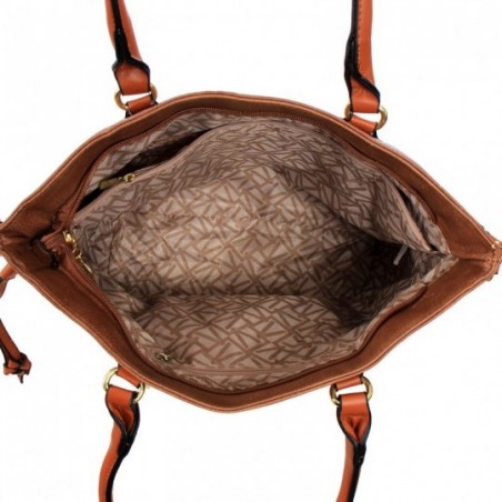 Bolsa Feminina Totem Em Tressê Colorido Alça Dupla