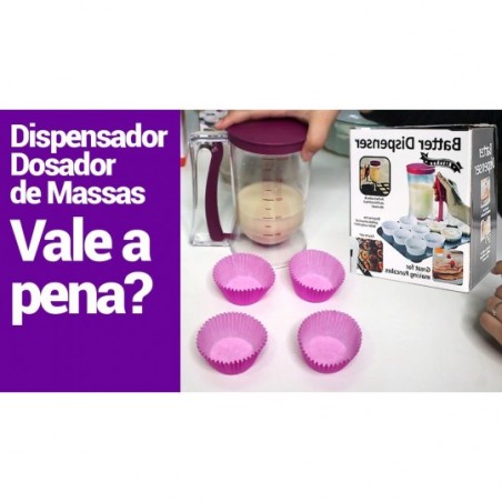 Dispensador Dosador De Massas Para Cupcakes Panquecas 900ML