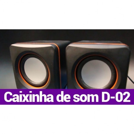 Caixinha Som Portátil Computador 5W P2 x USB