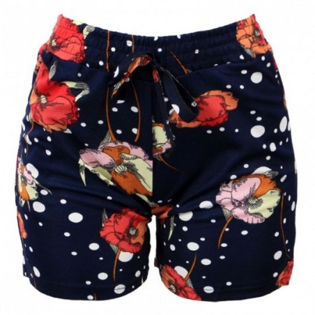 Short Feminino Estampado Bolso Lateral