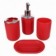 Kit Banheiro Higiene Limpeza Lixeira 6 Peças