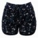 Short Feminino Floral Cintura Elástica Cordão