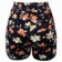 Short Feminino Floral Cintura Elástica Cordão