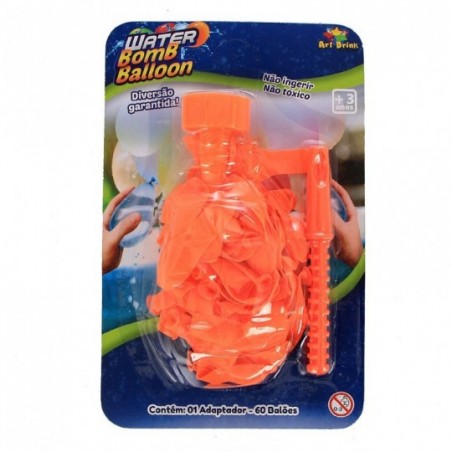 Balão Água Infantil Adaptador Torneira 60 Balões