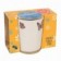 Caneca De Porcelana Decorada Borboletas Branca 120ml