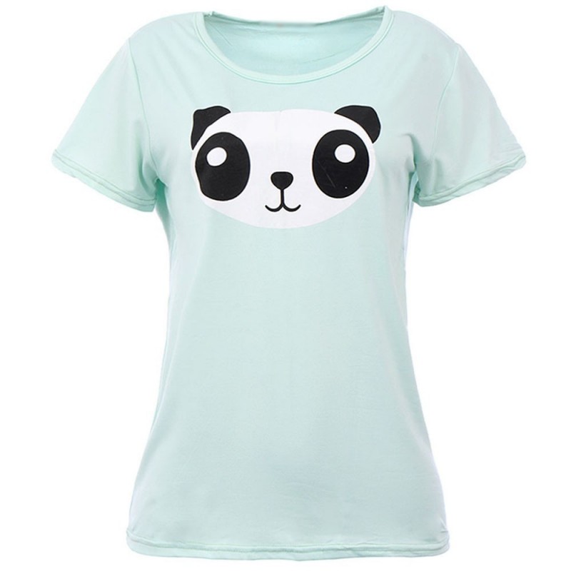 Camiseta Feminina Baby Look Estampa Urso Panda