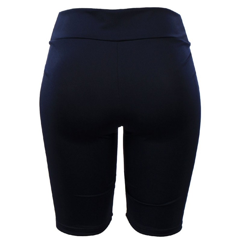 Bermuda Feminina Cintura Alta Azul Marinho