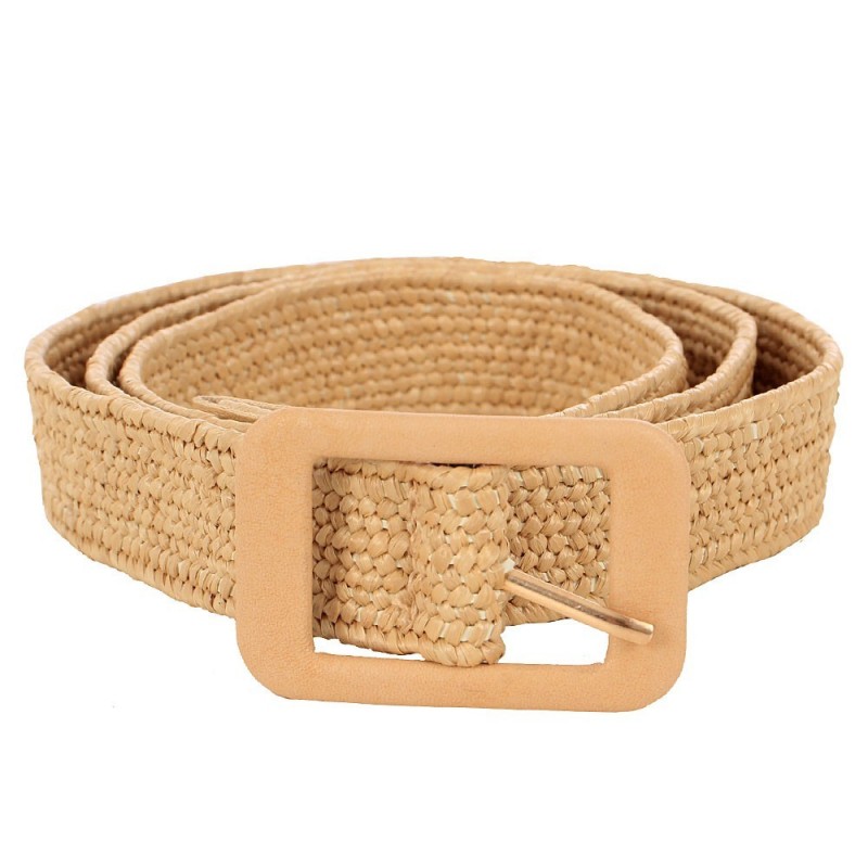 Cinto Feminino Strech Fivela Quadrada Alto Relevo