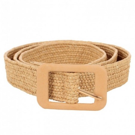 Cinto Feminino Strech Fivela Quadrada Alto Relevo