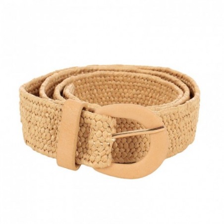 Cinto Feminino Fino Stretch Fivela Encapada