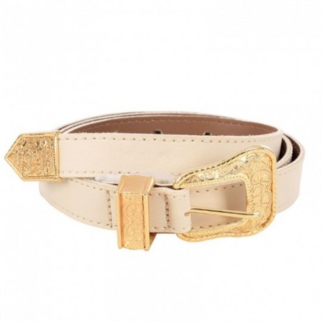 Cinto Feminino Grande Fivela Quadrada Cores Lisas