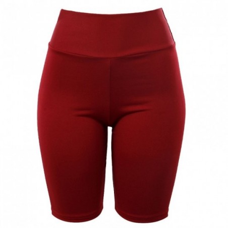 Bermuda Feminina Cintura Alta Marsala