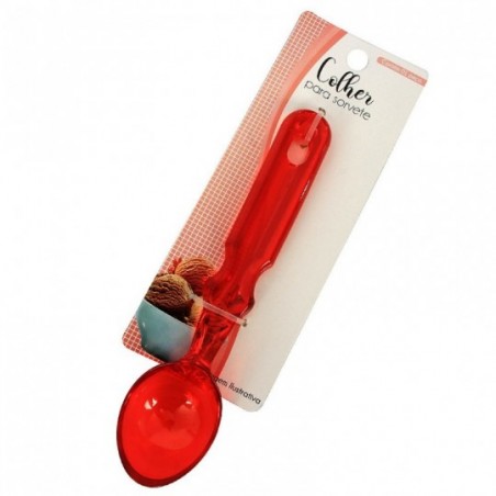 Colher Para Sorvete Colorida Acrílico 18 Cm