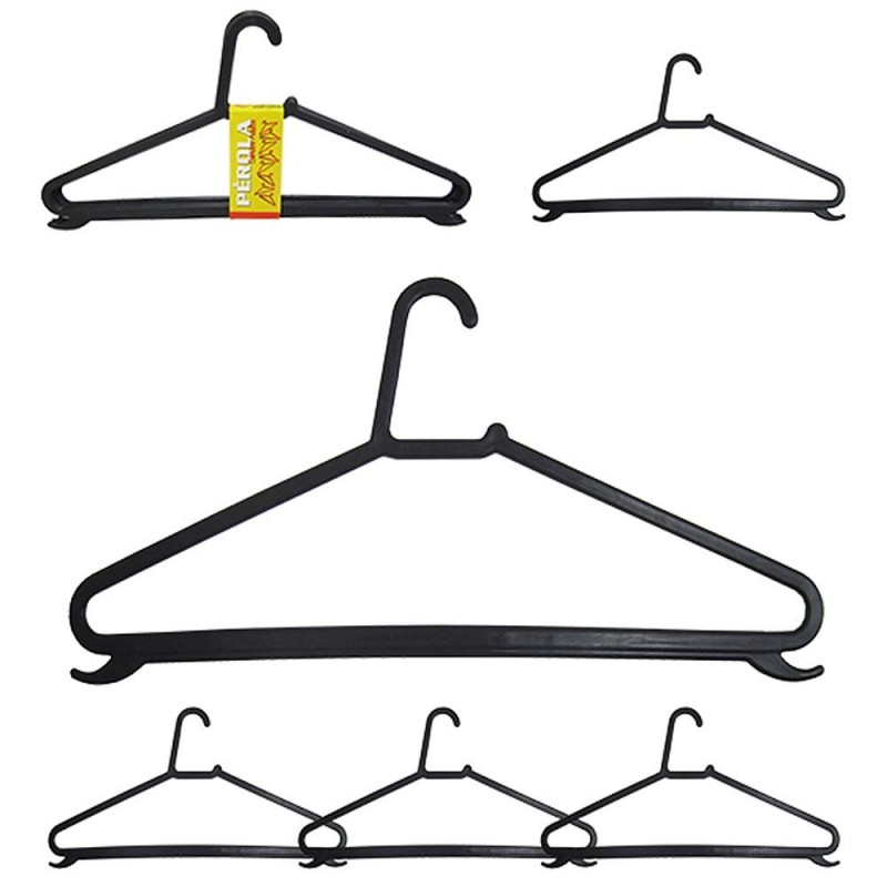 Kit De Cabides Adulto 5 Peças Preto Com Gancho