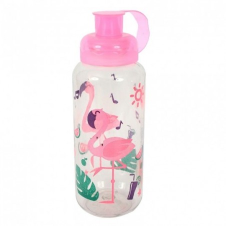 Garrafa Squeeze Estampada Flamingo 550 Ml