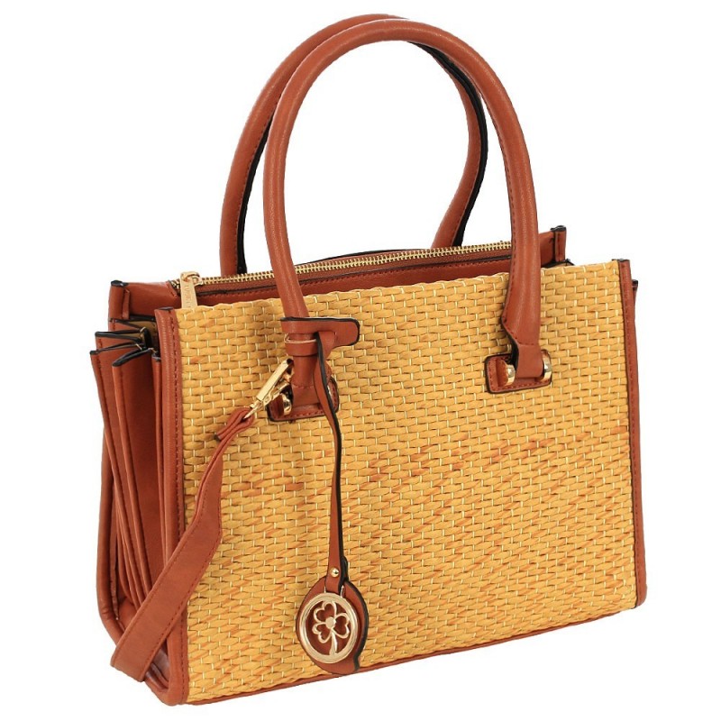 Bolsa Feminina Baú Alça Mão Lateral Sanfonada