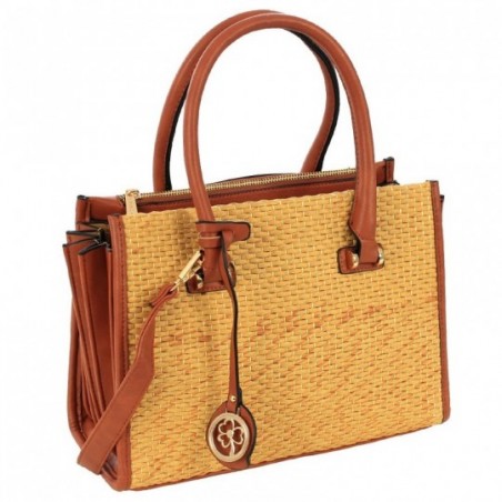 Bolsa Feminina Baú Alça Mão Lateral Sanfonada