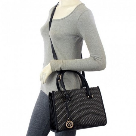 Bolsa Feminina Baú Alça Mão Lateral Sanfonada