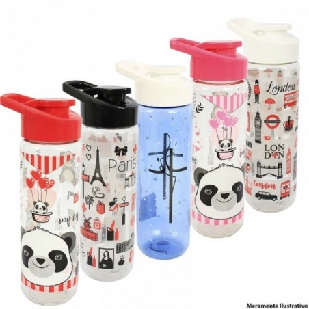 Garrafa Squeeze Estampada Colorida 750 Ml