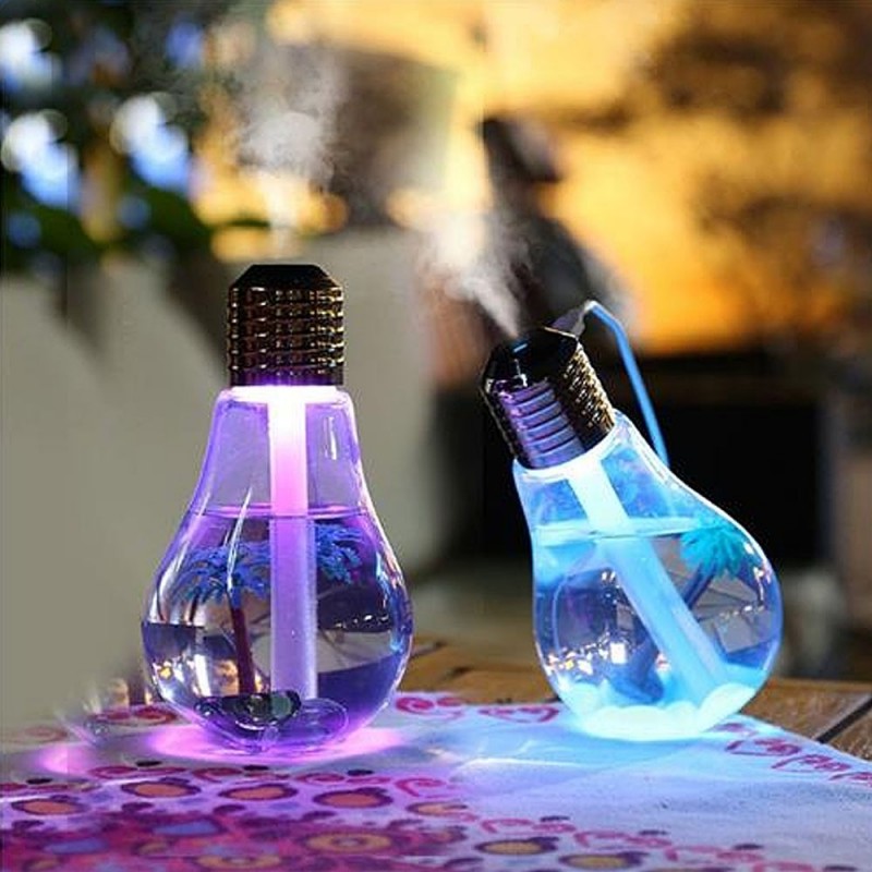 Lâmpada Umidificador E Aromatizador Com Luz