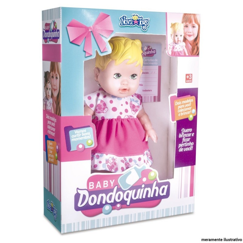 Boneca Infantil Baby Dondoquinha Nova Toys