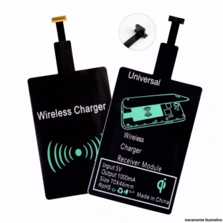 Adaptador Receptor QI Wireless Android V8