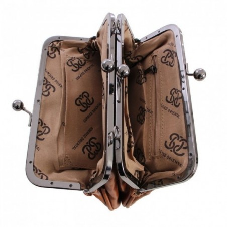 Bolsa Clutch Retrô Luxo Fecho Da Vovó Com Alça De Correntes