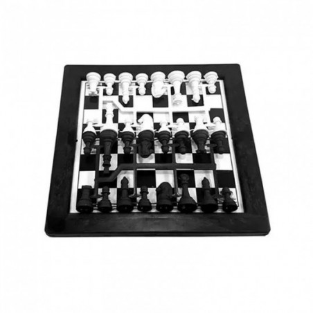 Jogo De Xadrez E Trilha Tabuleiro 24 Cm