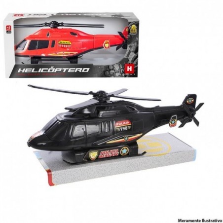 Mini Helicóptero Polícia/ Resgate BS Toys