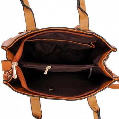 Bolsa Feminina Totem Com Tressê Alça Dupla