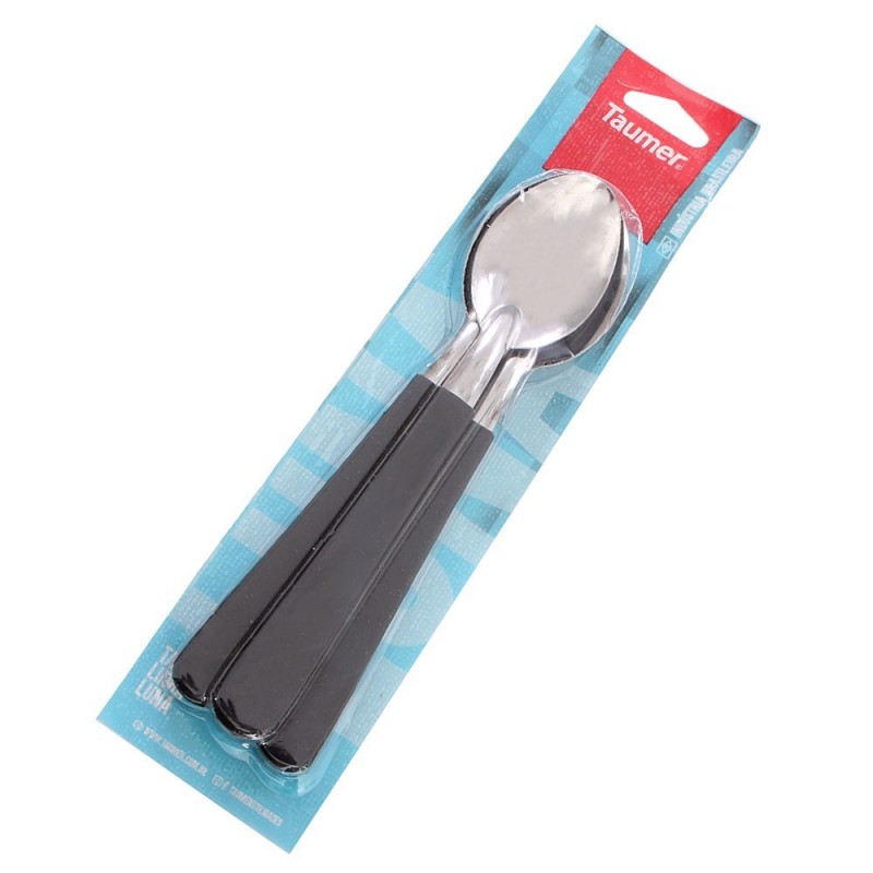 Conjunto Colher De Mesa Cabo Preto 3 Peças
