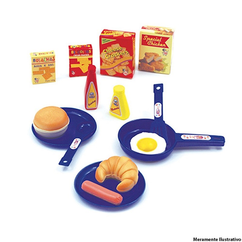 kit Cozinha Play Kitchen 15 Peças Jessie