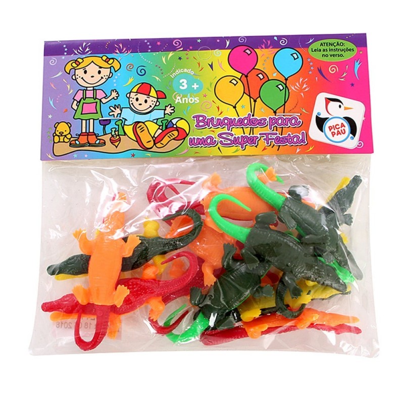 Mini Jacaré Lembrancinha 12 Peças Infantil