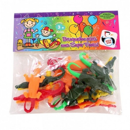 Mini Jacaré Lembrancinha 12 Peças Infantil