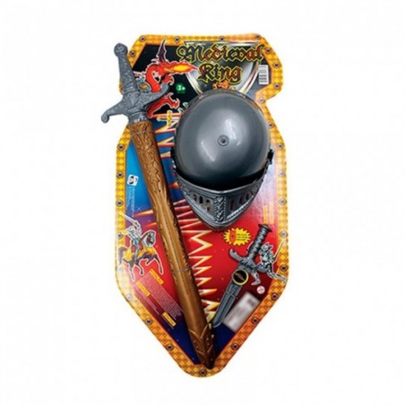 Kit Medieval King Com Capacete E Espada
