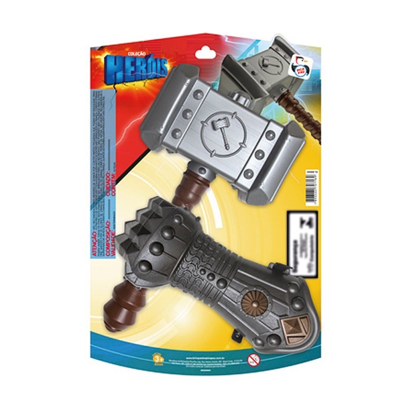 Kit Manopla Infinita + Martelo Thor Infantil