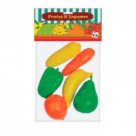 Kit De Frutas E Legumes Coloridos 6 Peças