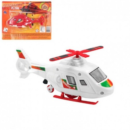 Helicóptero Resgate Flying À Fricção Infantil