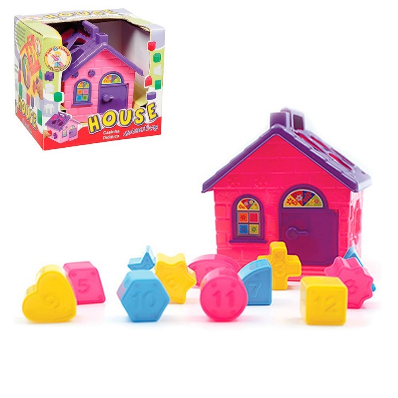 Casinha Didática Formas Geométricas Infantil