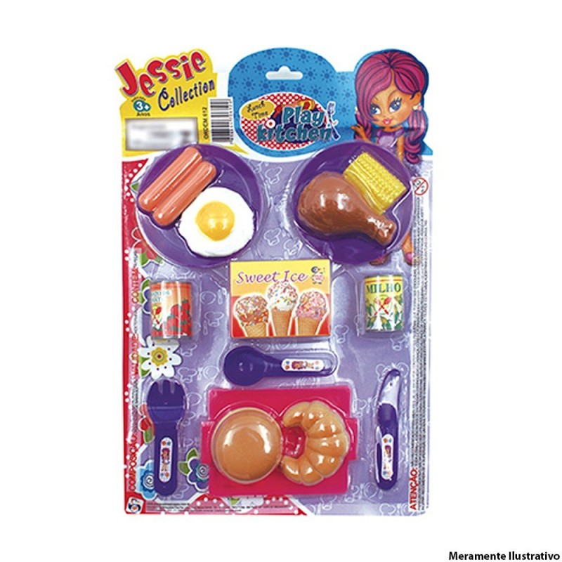 Hora Do lanche Fast Food Jessie 15 Peças