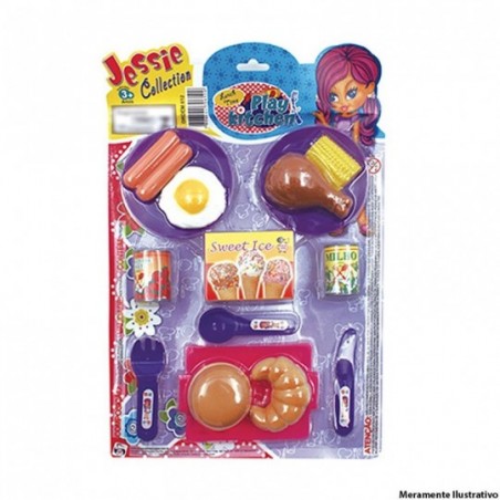 Hora Do lanche Fast Food Jessie 15 Peças