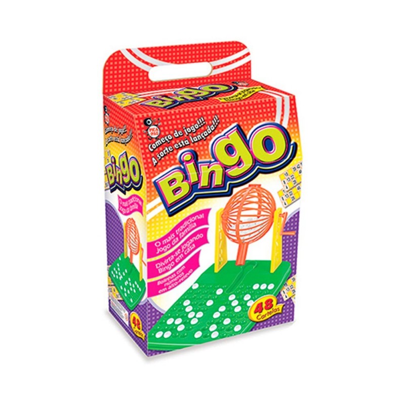 Jogo Bingo Com Globo Giratório E 48 Cartelas