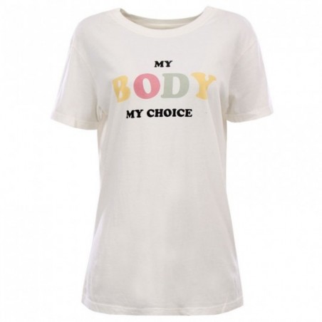 Camiseta Feminina Algodão Canoa Estampada