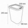 Cesto Lixeira Com Tampa Click Label Inox 9 L